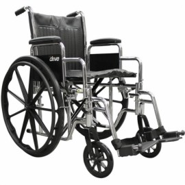 Silla de ruedas Bariátrica Sentra EC asiento de 20" con descansa-pies-PuntoMedico- DRI-SRECS20DDASFP-CV