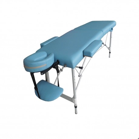 Mesa para masaje portátil de aluminio de 2 secciones-PuntoMedico- MES-BM2724