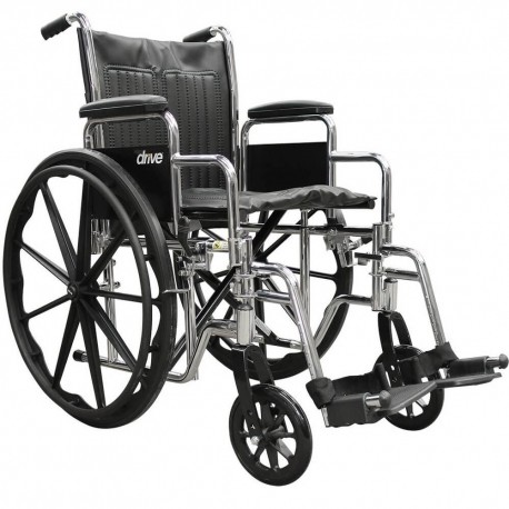 Silla de ruedas CS18 con asiento de 18"-PuntoMedico- DRI-SR18DDADDR