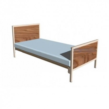 Cama individual sin colchon esmaltado-PuntoMedico- ESG-CAM111