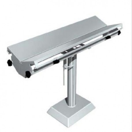 Mesa para cirugía veterinaria cromada con cubierta en "V" en acero inoxidable-PuntoMedico- ESG-MES731