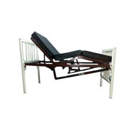 Cama clínica hospitalaria para paciente adulto de dos manivelas, con 5 posiciones.-PuntoMedico- HEL-HM56