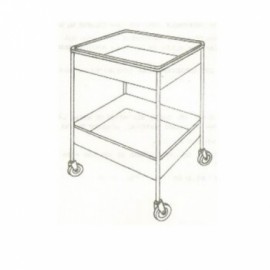 Carro para distribución de muestras, acero inoxidable IMSS 515.247.0109-PuntoMedico- ESG-CAR330