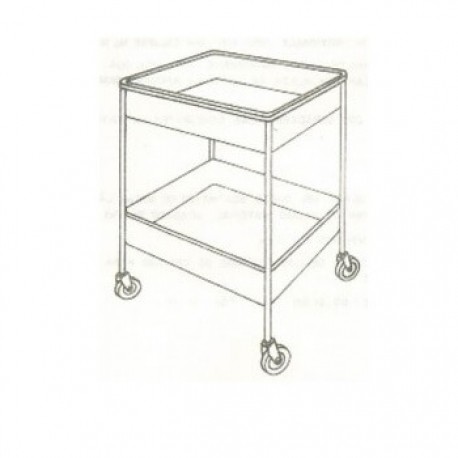 Carro para distribución de muestras, acero inoxidable IMSS 515.247.0109-PuntoMedico- ESG-CAR330