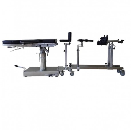 Mesa quirúrgica universal mecánico-hidráulica 160BT básica con tractor para ortopedia-PuntoMedico- BAM-160BT
