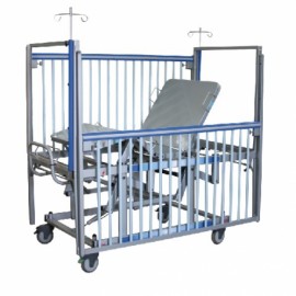 Cama pediátrica con sistema eléctrico de dos posiciones-PuntoMedico- AMP-P0022-A