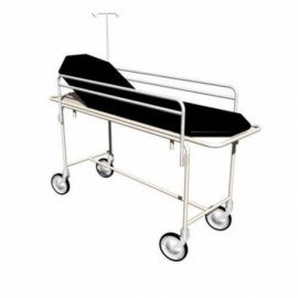 Carro camilla para adulto esmaltado con cojín-PuntoMedico- ESG-CAR325