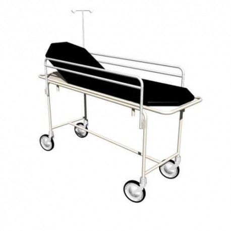 Carro camilla para adulto esmaltado con cojín-PuntoMedico- ESG-CAR325