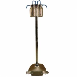 Jabonera doble de pedestal-PuntoMedico- BAM-220