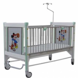 Cama pediátrica mecánica, modelo CM-1P-PuntoMedico- BAM-CM-1P