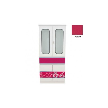 Vitrina doble Mod. Michel con cenefa-PuntoMedico- CIS-8030
