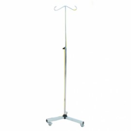 Porta venoclisis base triple tubular cromada-PuntoMedico- CIS-7330