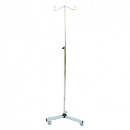 Porta venoclisis base triple tubular cromada-PuntoMedico- CIS-7330