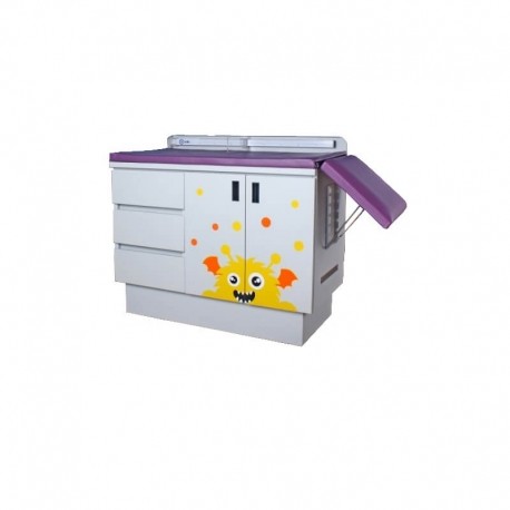 Mesa para exploración pediátrica con cenefa, clase GC-PuntoMedico- CIS-5500