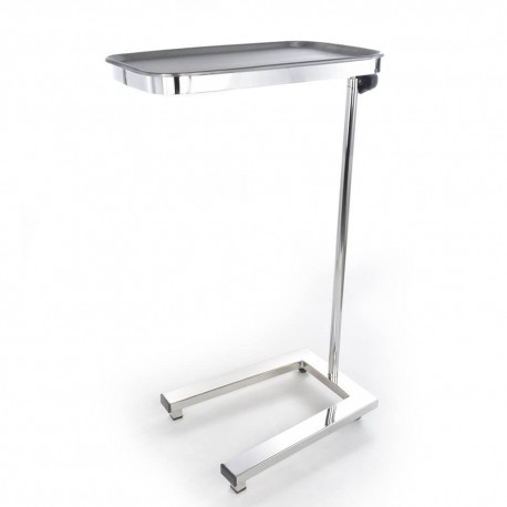 Mesa de mayo base tubular cromada sin charola-PuntoMedico- CIS-5210