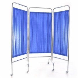 Biombo de 3 hojas cromado-PuntoMedico- CIS-1660