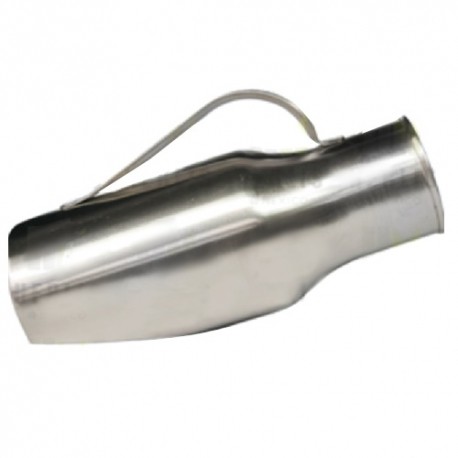 Orinal para varones semihorizontal de acero inoxidable-PuntoMedico- HEL-HM330