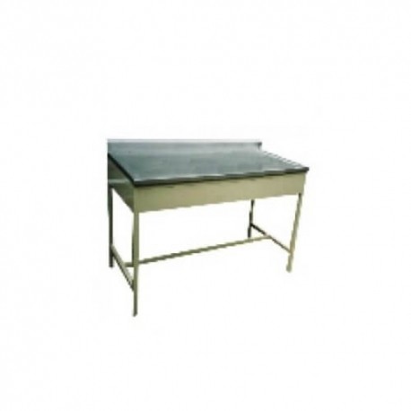 Mesa alta de 90 x 70 x 90 cm con respaldo-PuntoMedico- HEL-HM299