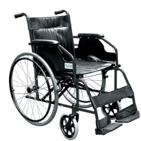 Silla de ruedas 18" estructura de acero esmaltado-PuntoMedico- DRI-SR868NMS