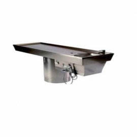 Mesa para autopsias de acero inoxidable con triturador y base con ajustador eléctrico-PuntoMedico- SIC-MA-2017