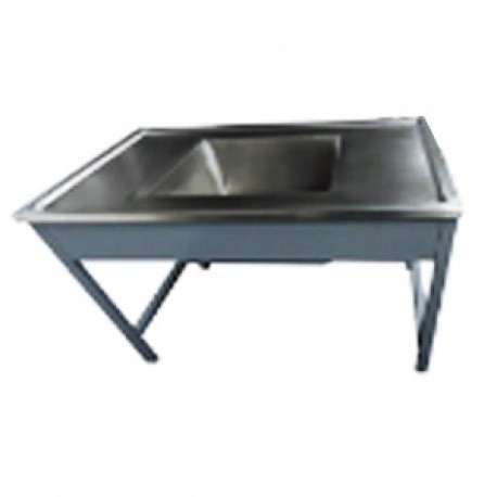 Mesa alta con vertedero esmaltado-PuntoMedico- HEL-HM283