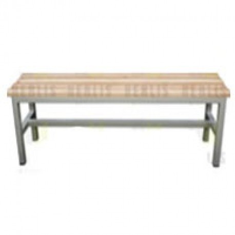 Banca vestidor para baños:  120 x 30  x 45 cm acero inoxidable-PuntoMedico- HEL-HM410