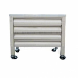 Carro cajonero esmaltado 50 cm x 45 cm x 60 cm-PuntoMedico- HEL-HM265