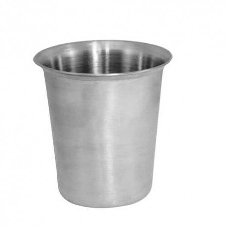 Vaso para medicamentos de 140 ml de acero inoxidable-PuntoMedico- HEL-HM263