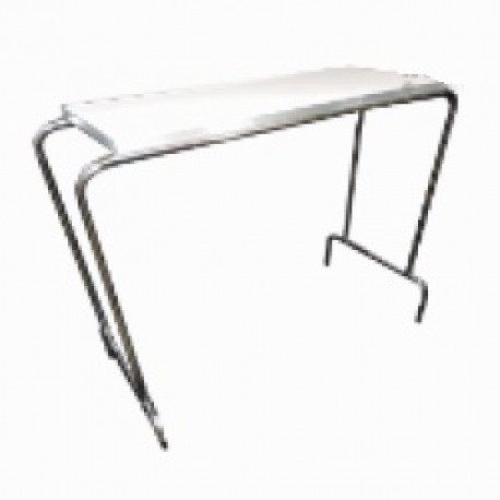 Mesa puente estructura acero inoxidable llanta de 2" tipo bola-PuntoMedico- HEL-HM191