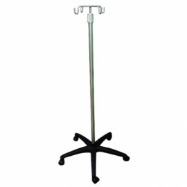Porta sueros fabricado en acero inoxidable-PuntoMedico- MAR-MPS-2103