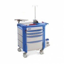 Carro para emergencias 575 x 965 x 984 mm con 4 cajones-PuntoMedico- MET-LECCRP3