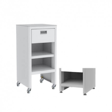 Buró de gabinete basic plus con niveladores-PuntoMedico- MOC-BRGBA-N