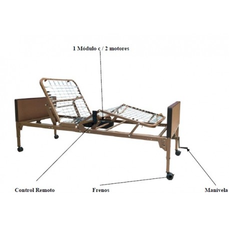 Cama para hospital semi eléctrica-PuntoMedico- MST-HB-101M
