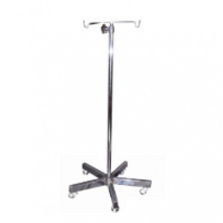 Porta venoclisis rodable base de 5 apoyos, combinado-PuntoMedico- HEL-HM243