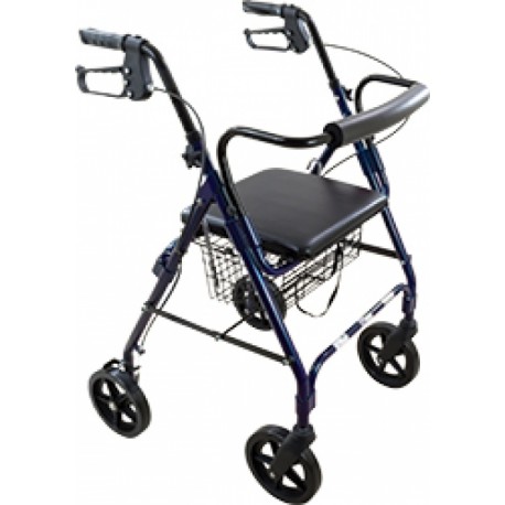 Andadera tipo Rollator color azul-PuntoMedico- MFX-10257-BL