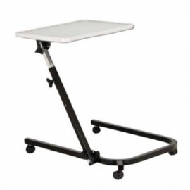 Mesa puente Mod. 13000 ajustable/abatible, superficie gris armazón negro. Marca Drive-PuntoMedico- DRI-400-002-13-4