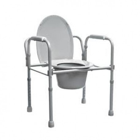 Silla comodo cromado con ruedas. Modelo KY696-46-PuntoMedico- DRI-460-001-25-1