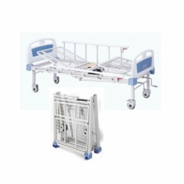 Cama manual plegable de 2 manivelas y con cómodo integrado Kaiyang-PuntoMedico- MEA-KY207S-32