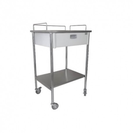 Mesa pasteur Plus de acero inoxidable con cajón-PuntoMedico- MOC-MSPPICI