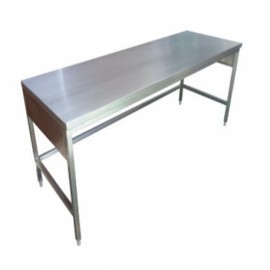 Mesa alta de 90 x 150 x 70 cm cubierta acero inoxidable-PuntoMedico- HEL-HM278