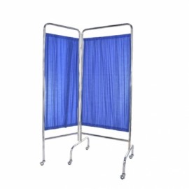 Biombo tubular cr de dos hojas-PuntoMedico- MOC-BBBC2