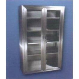 Vitrina doble para quirófano acero inoxidable-PuntoMedico- KER-6624