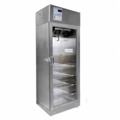 Refrigerador vertical para farmacia de 21 pies cúbicos de acero inoxidable con 1 puerta de cristal-PuntoMedico- REF-RFACDV-21