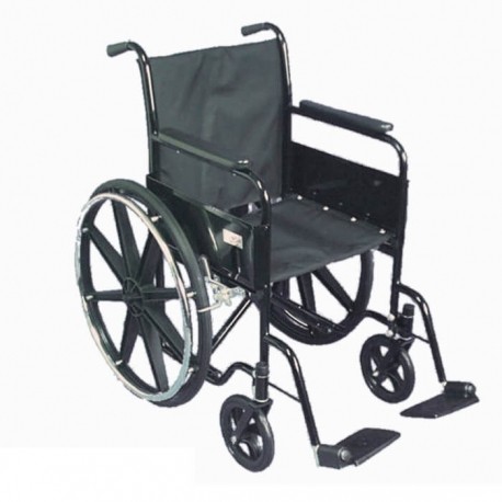 Silla de ruedas con extensión fabricada en acero acabado pintura en polvo-PuntoMedico- MAR-MS-9903