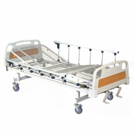 Cama para hospital manual de 2 manivelas y 2 posiciones (Cabeza y Pies)-PuntoMedico- HER-C3020