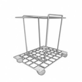 Canastilla con ruedas para contenedor de punzocortantes PC-30-PuntoMedico- A1C-SUJE-30-C