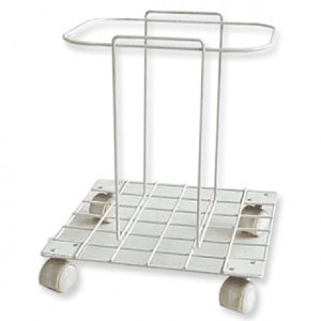 Canastilla con ruedas para contenedor de punzocortantes PC-13-PuntoMedico- A1C-SUJE-13-C