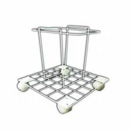 Canastilla con ruedas para contenedor de punzocortantes PC-8-PuntoMedico- A1C-SUJE-8