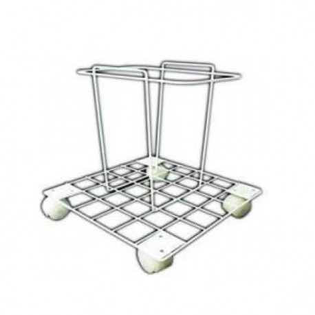 Canastilla con ruedas para contenedor de punzocortantes PC-8-PuntoMedico- A1C-SUJE-8