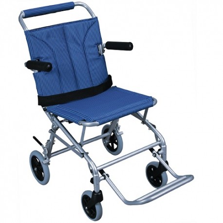 Silla de transporte de aluminio con asiento de 18"-PuntoMedico- DRI-SL18
